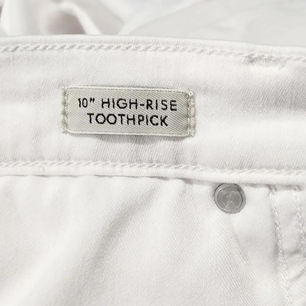 JCrew Jeans Size 35 Color White High Rise Toothpick
